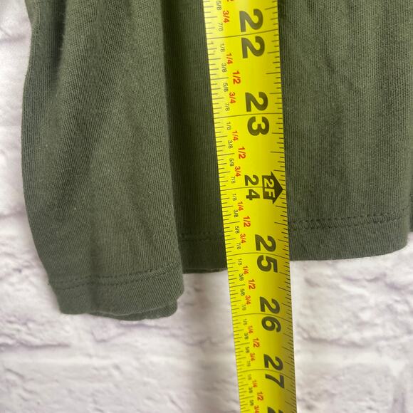 J4530 Time and Tru long sleeve t-shirt olive green size XL - Picture 5 of 6
